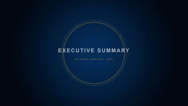 Executive Summary Business Slide Presentation with Q4 Fiscal Analysis 2024