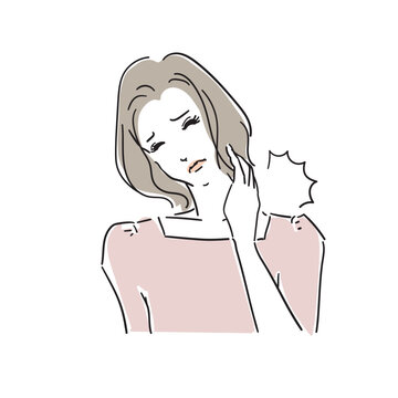 辛い肩凝りに悩む大人の女性