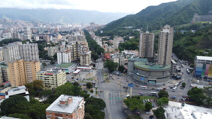 Obraz premium aerial view of the city Caracas Venezuela 