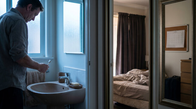 Inconsistent Wake Routine Across Home Interior Signaling Social Jetlag