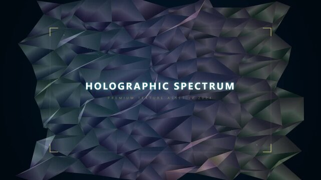 Abstract Holographic Geometric Background with Shifting Polygonal Shapes
