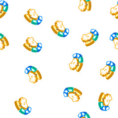 Fototapeta premium performance job isometric seamless pattern. performance job sign illustration