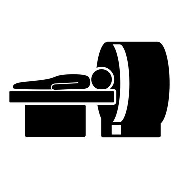 vector illustration of MRI scanning icon