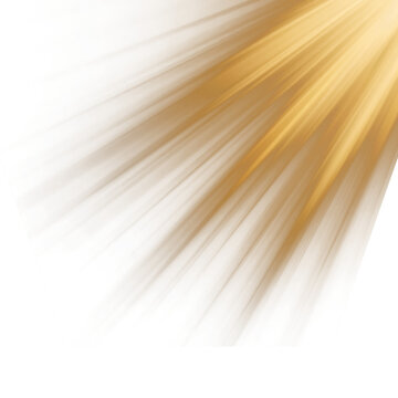 Golden sun rays bursting from upper right corner on black background with warm light beams and dramatic dark contrast
