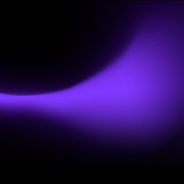 Abstract purple smoke swirling on black background. Mystical gradient haze for creative digital design projects.