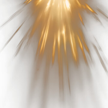 Golden light rays streaming downward on dark black background, dramatic divine beams of warm glowing illumination abstract overlay
