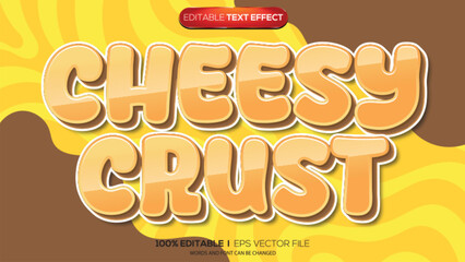 Fototapeta premium 3d text effect chessy crust theme