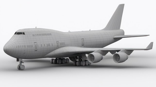 a gray airplane on ground