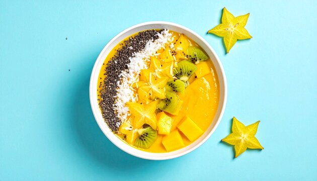 Smoothie-Bowl mit Sternfrucht