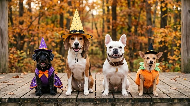 Halloween dogs, costume animals, festive pets, dog costumes