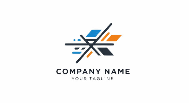 Modern company logo template design.