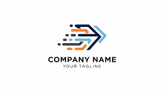 Modern company logo template design.