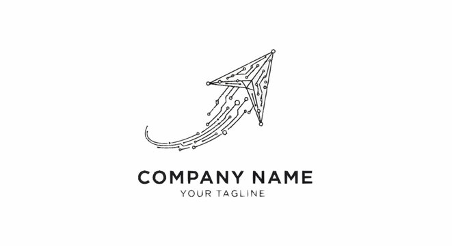 Manta Ray Logo Design Template.