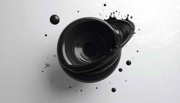Vector of black hole swallowing shapes