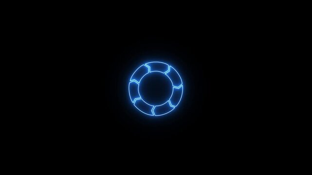 Colorful circle NEON arrow chart . Rotate arrow and spinning loading arrows, repeat circle. Business strategy workflow process infographic elements, circular statistics diagrams. on transparent