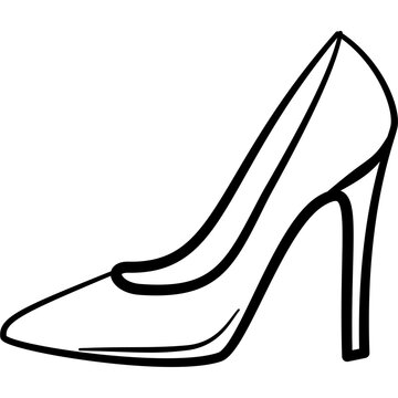 High Heels Doodle Illustration