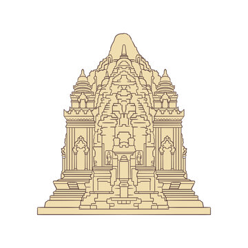illustration of kalasan temple