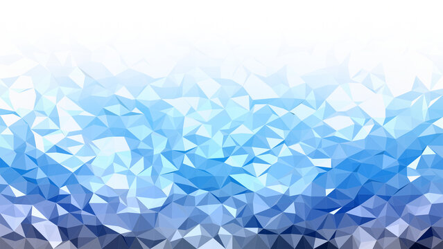 Abstract blue low poly geometric background representing calm, technology, and professional digital connectivity and structure