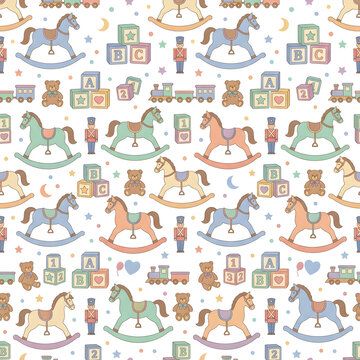 Colorful alphabet letters arranged in a playful pattern.