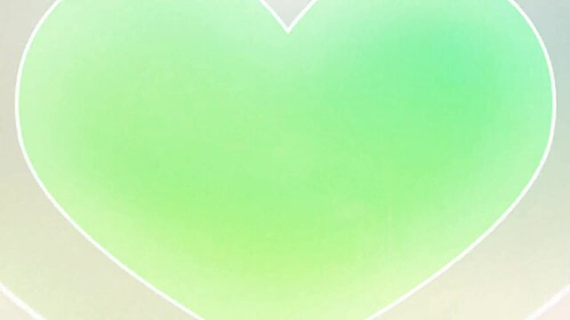 Realistic white heart shape frame with green space.