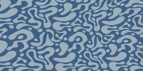 Modern camouflage camo pattern with wavy liquid lines. Repeating texture for textile, wallpaper, and apparel design. © SitiAhdiatun