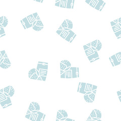 Fototapeta premium flour coconut tropical glyph vector seamless pattern. flour coconut tropical thin illustration