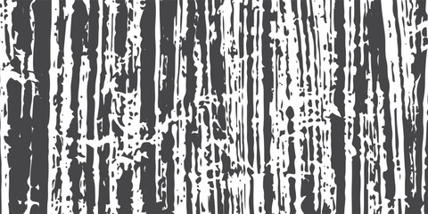 This striking black and white abstract background features bold vertical lines and a distressed texture, creating a dynamic and modern visual perfect for graphic design and backgrounds © Rohman