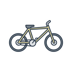Fototapeta premium Road Bike Flat design style, lightweight frame bicycle for speed riding, great for racing illustrations, fitness designs, and cycling themed visuals.
