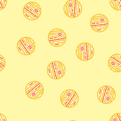 jupiter planet vector seamless pattern jupiter planet sign illustration © sevector