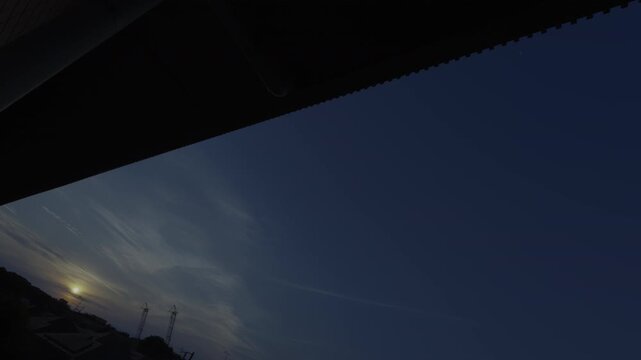 ( HDR PQ 10bit Super Slow Timelapse like Wallpaper ) &ndash; Light Rising Quietly Over the City, in a Tokyo Suburban Area / Seamless Dawn Timelapse vol 2