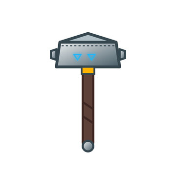 Nordic Runic Engraved War Hammer