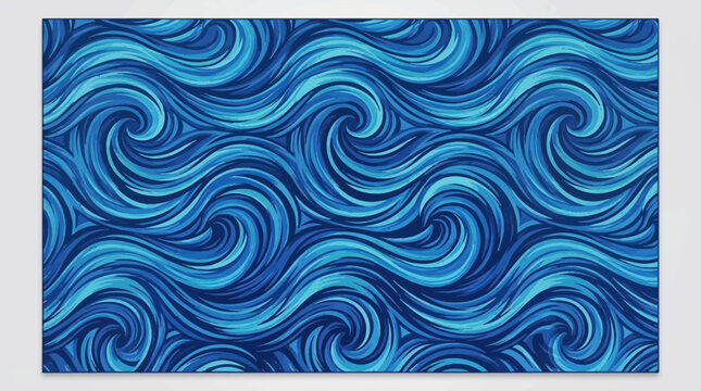 Blue and white liquid marble texture with flowing abstract swirls
