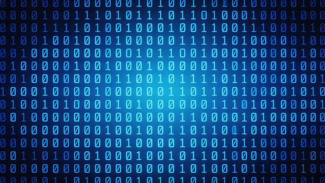 Digital binary code pattern