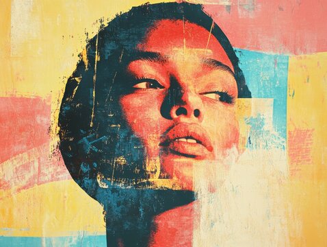 Expressive abstract cinematic artwork featuring vivid color palettes, dynamic textures, and emotional visual storytelling