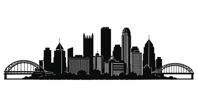 Pittsburgh Skyline Vector