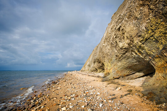Hanklit cliffs by the Limfjord, Denmark