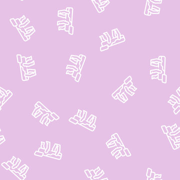 robodog robot line seamless pattern robodog robot thin line illustration