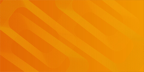 Orange abstract background. Minimal pattern. Vibrant gradient geometric lines. Modern design. Suit for banner, cover, business, flyer, poster, website, brochure, corporate © Mohammad