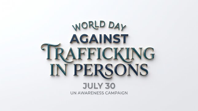 Global Awareness Day against Human Trafficking A Collective Call to Action to Combat Modern Slavery and Uphold Human Dignity
