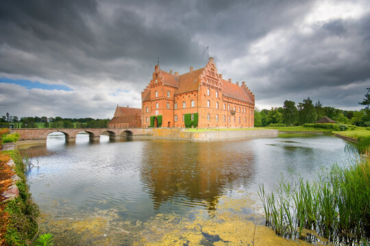 Gisselfeld Castle (Kloster) between Haslev and N&aelig;stved, Denmark