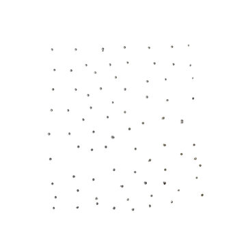 Scattered metallic objects on black background a dark silhouette pattern