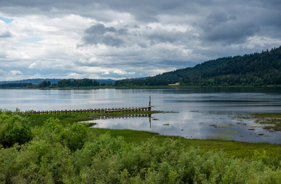 The Columbia River from Rooster Rock State Park, Oregon