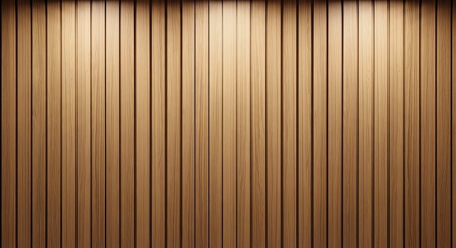 Vertical wooden slats feature a smooth light brown texture with soft dramatic top lighting creating a clean modern architectural look