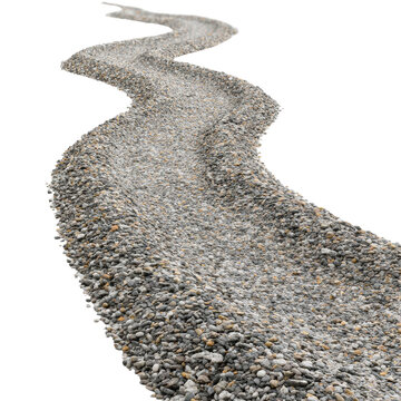 Object garden - Gravel Path&nbsp;isolate on transparent, illustration PNG.&nbsp; (2)