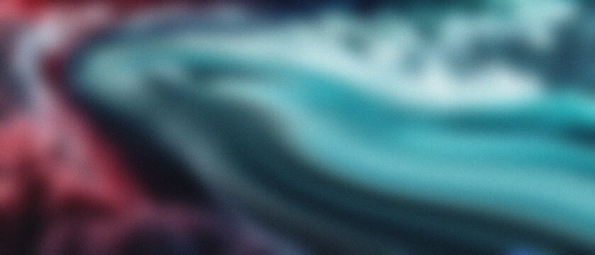 Fluid Granular Undulations: Deep Sapphire and Rich Crimson Pigments Elegantly Diffuse, Forming a Mysterious Ethereal Swirl.