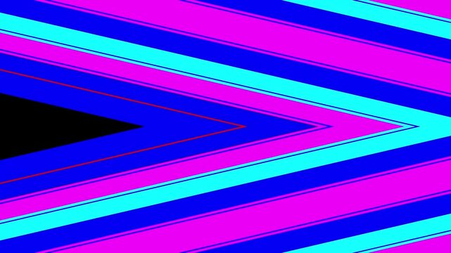 Neon Chevron Motion Background for Pop Music Dance Videos