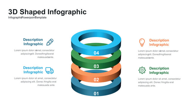 3D Shaped Infographic
