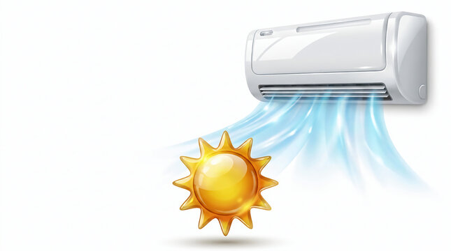Efficient air conditioning system actively combats the intense summer heat, providing refreshing cool air and creating a comfortable indoor environment during hot weather conditions