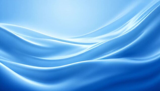 Abstract blue wave seamless looping background with smooth light gradient, soft flowing curve, calm design texture, searchable SEO ready abstract blue wave background seamless looping light feel