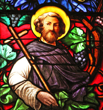 Apostle, stained glass, Saint Germain-l'Auxerrois church, Paris